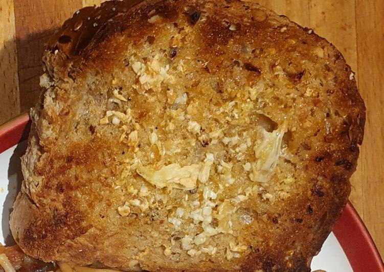Quarantine garlic bread