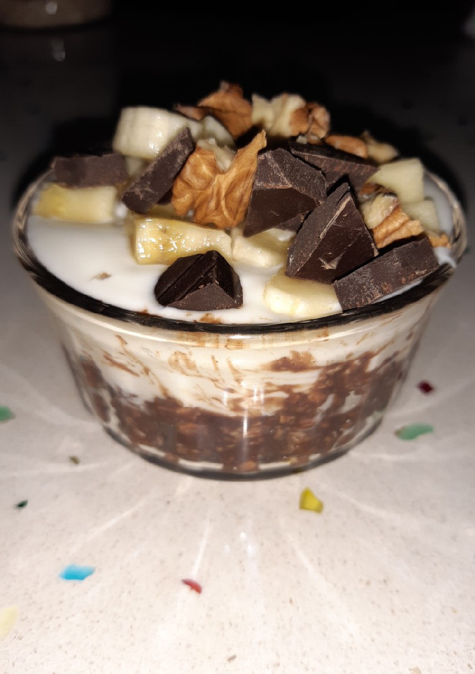 Una foto de Mini - porridge cacao 2 capas Fit