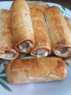 Una foto de Rollitos de hojaldre