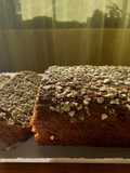 Pan de banano con avena y chía