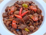 Oseng Kulit Kambing Pedas