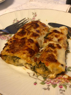 Una foto de Canelones de pollo