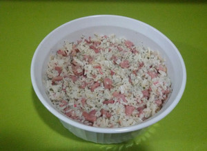 Foto principal de Ensalada de arroz al ajillo con thermomix