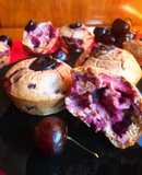 Muffins de cereza fit