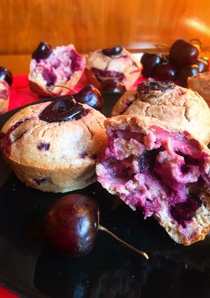 Foto principal de Muffins de cereza fit