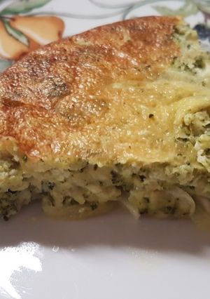 Una foto de Omelette de brócoli al horno