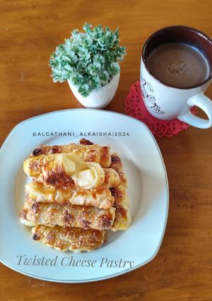 Foto resep Twisted Cheese Pastry 3 Bahan