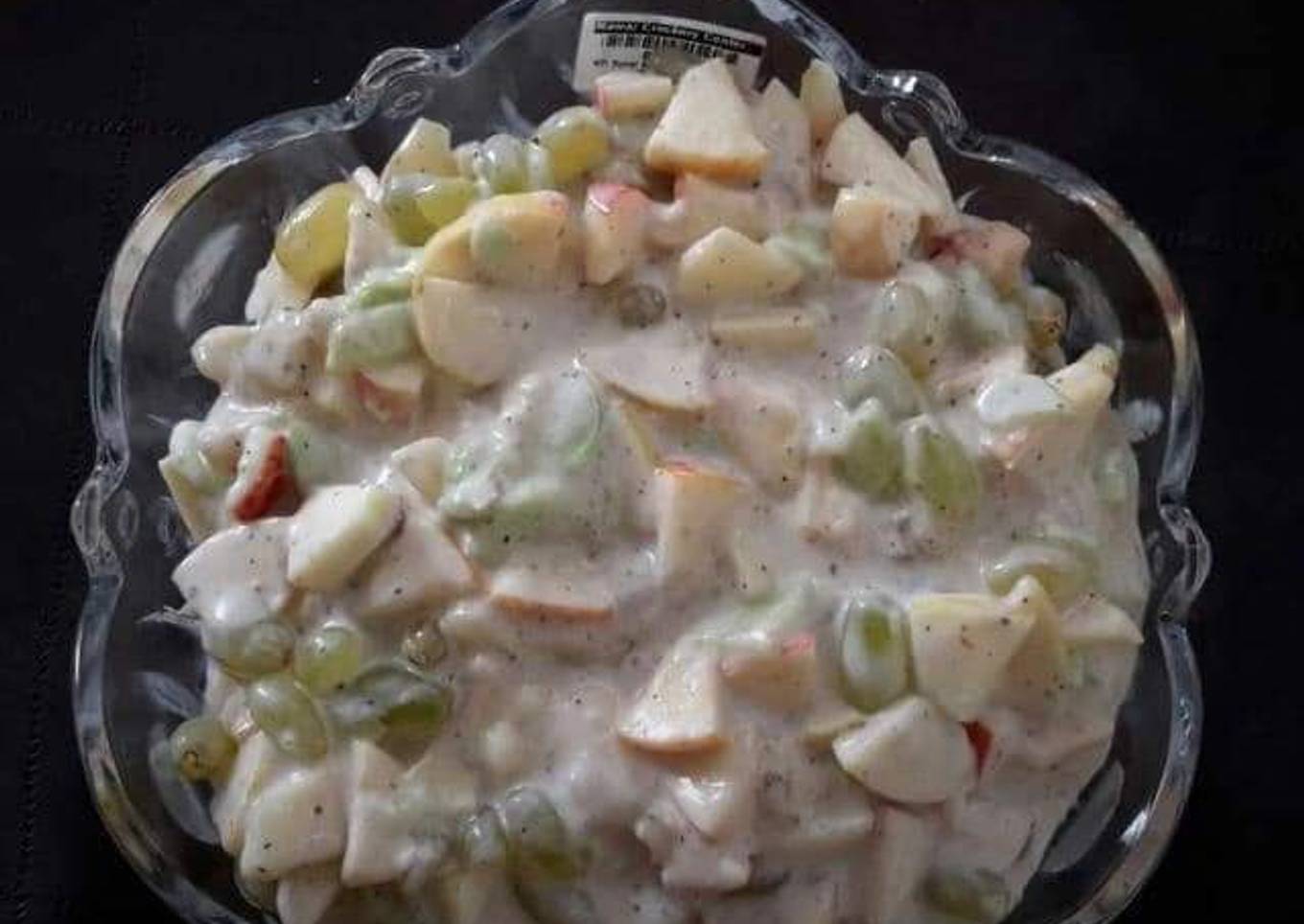 Cream fruit chaat