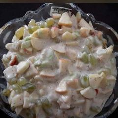 A picture of Cream fruit chaat.