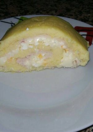Una foto de Rollo de patata relleno