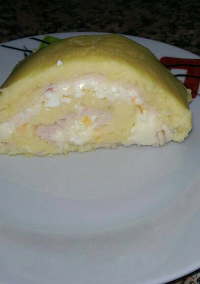 Una foto de Rollo de patata relleno