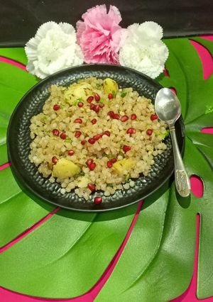 A picture of Vrat ki Sabudana khichdi.