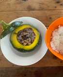 Bí nhồi thịt hấp