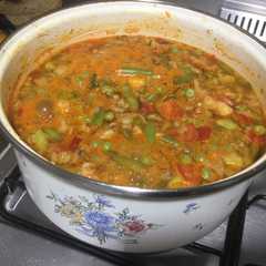 Una foto de Sopa de verduras