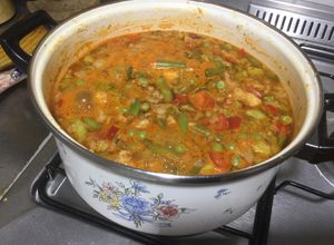 Una foto de Sopa de verduras