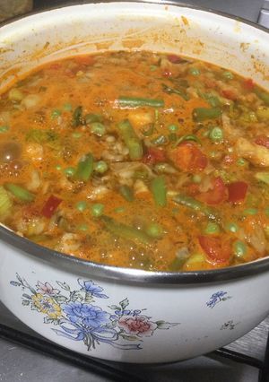 Una foto de Sopa de verduras