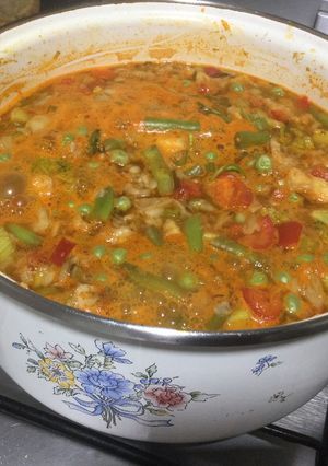 Una foto de Sopa de verduras