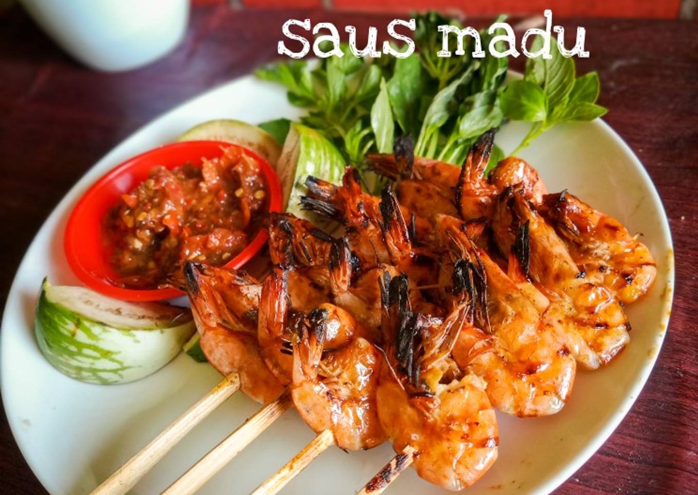 Sate Udang Saus Madu