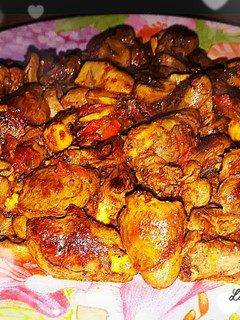 عکسی از دستور خوراک دل مرغ با قارچ