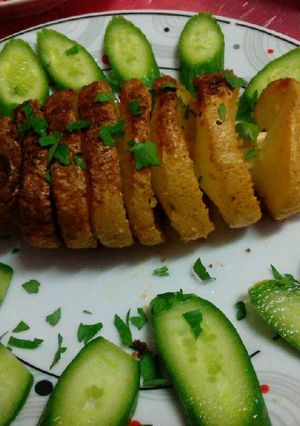 صورة لوصفة بطاطا مشوية بالفرن