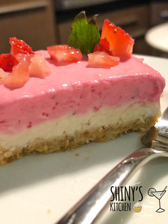 Foto resep No Bake Strawberry Cheesecake