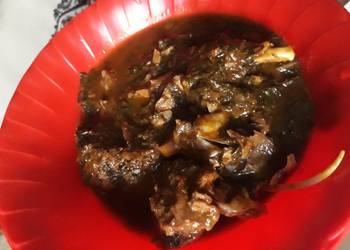 How to Cook Perfect Ogbono with goat meat soup