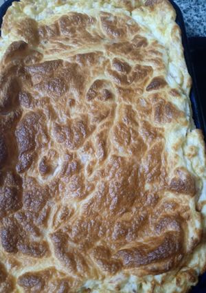 Una foto de Soufflé de jamón y queso
