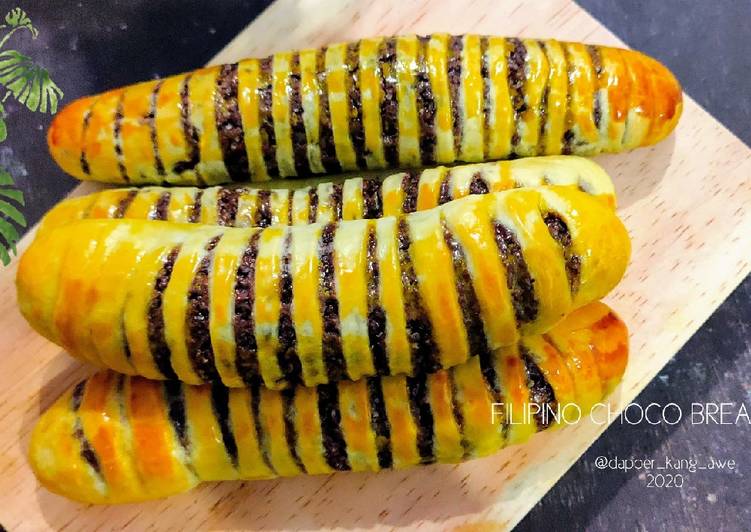 Filipino choco bread