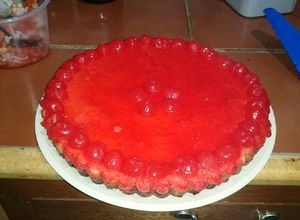 Una foto de Pay de cereza