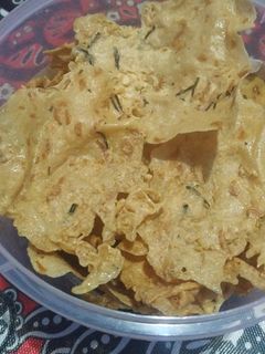 Foto resep Peyek rebon tanpa santan