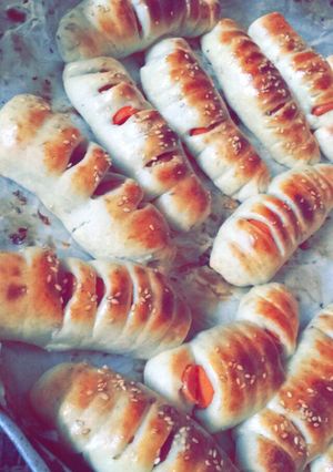 صورة لوصفة معجنات بالنقانق