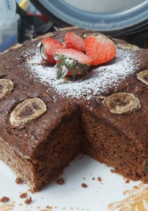 Foto resep Banana Chocolate Cake