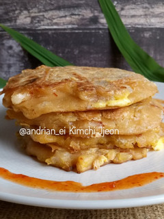Foto resep Kimchi Jjeon (Kimchi Pancake) #selasabisa