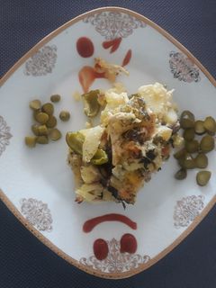 عکسی از دستور گراتن سیب زمینی و مرغ