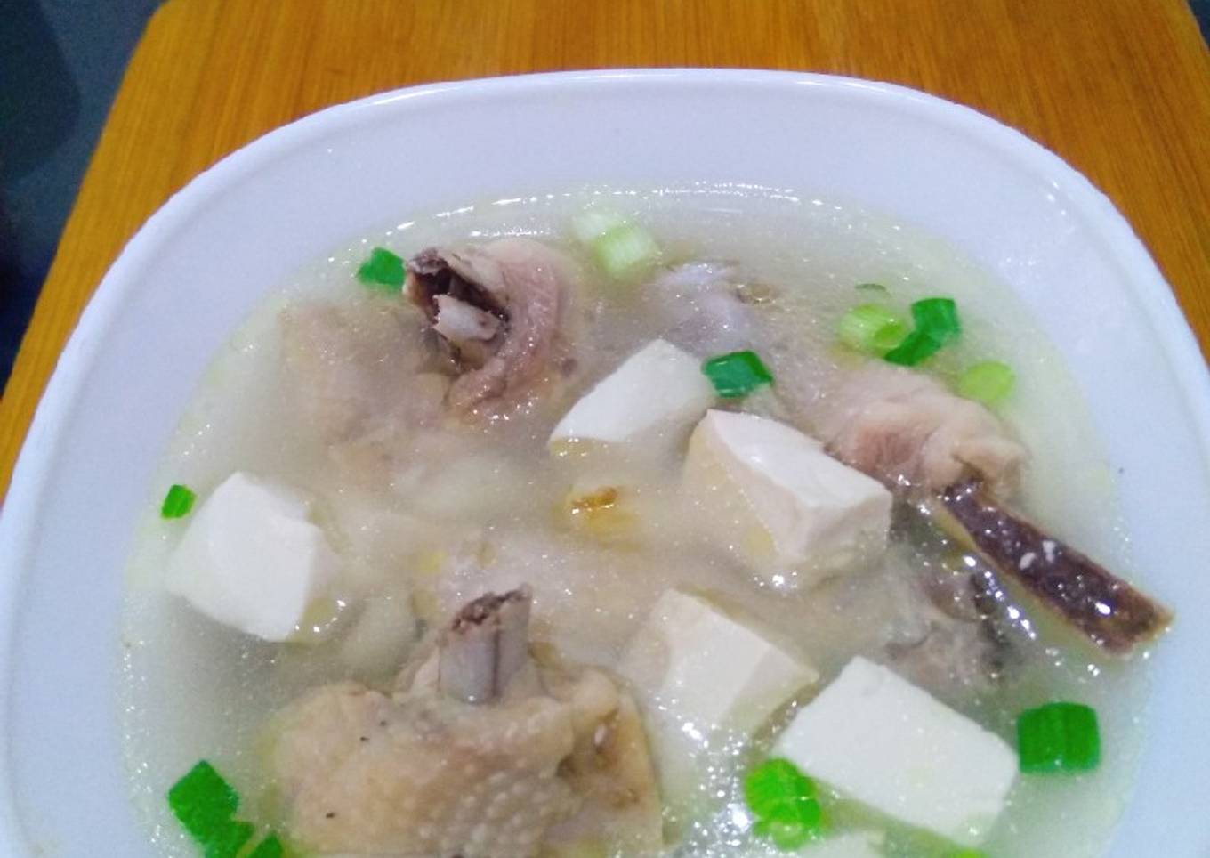 Sup ayam kampung tahu air