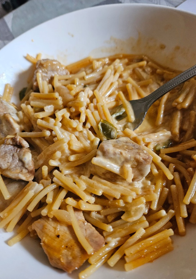 Una foto de Fideos con secreto