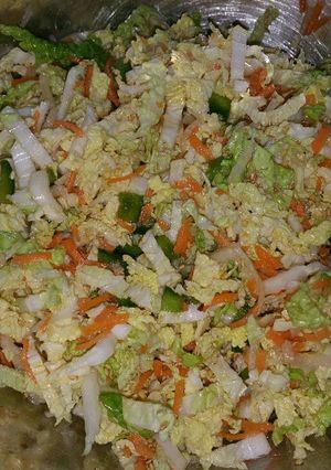 A picture of Asian Coleslaw.