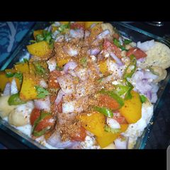 A picture of Mix plate Chana Chat.