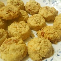 A picture of Sugar-free butter cookies with coconut and oats😊.