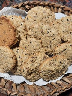 Una foto de Galletas de avena, naranja y semillas: facilísimas y deliciosas!