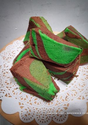 Foto resep Chiffon Pandan Coklat Putih Telur