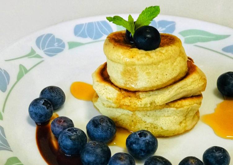 Recipe of Favorite #GA4 #week2  “Fluffy Japanese Pancakes (whole Wheat)“