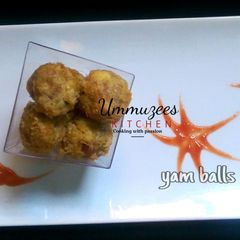 A picture of Yam Balls.