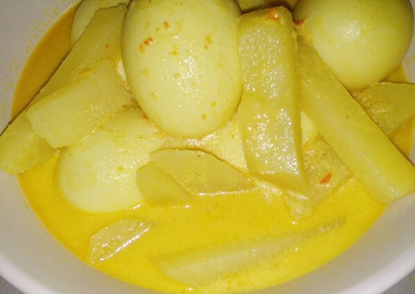 Gulai kentang & telur bebek