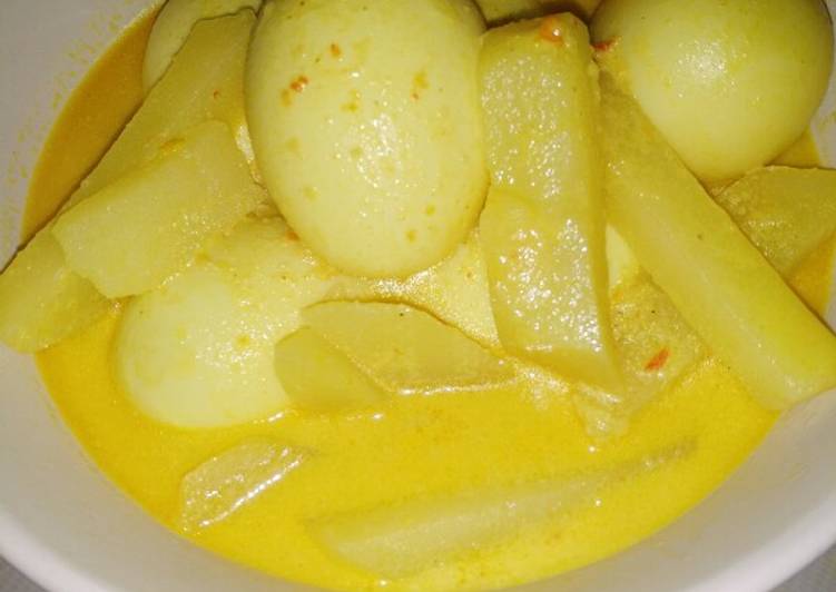 Resep Gulai kentang &amp; telur bebek Anti Gagal