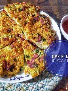 Foto resep 577. 🍕 Omelet Mie (Pizza Mie)