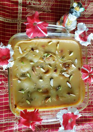 A picture of Baked rosmalai.