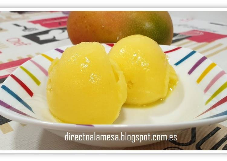 Helado de mango (sin heladera)