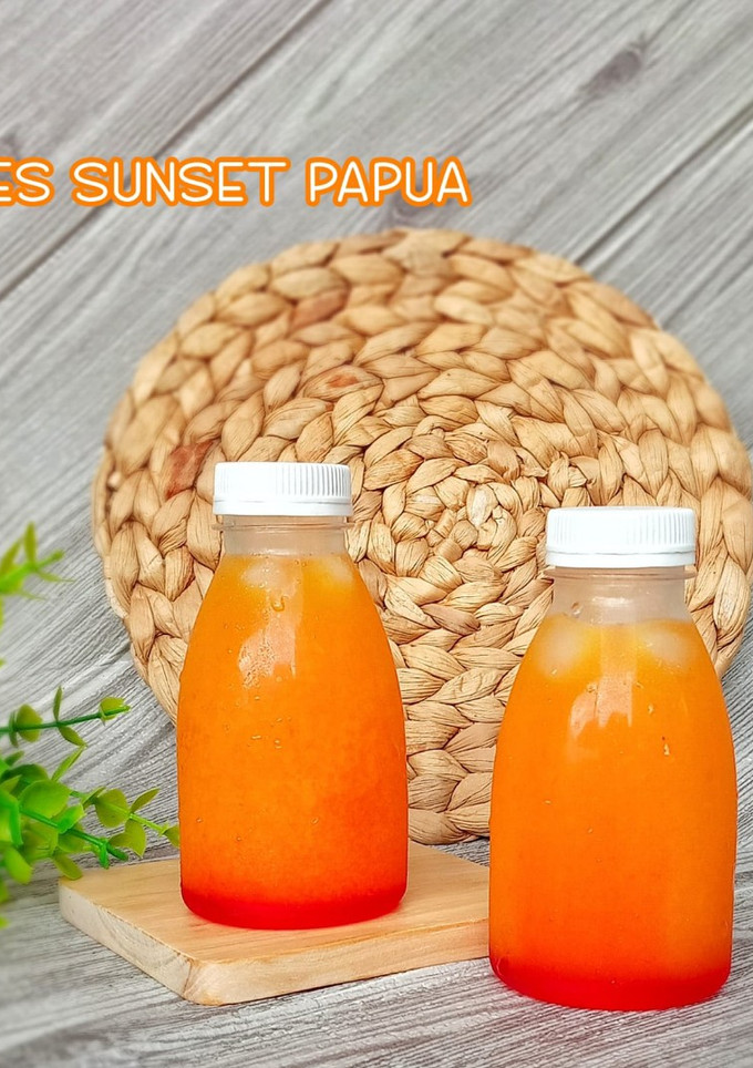 Foto resep Es Sunset Papua