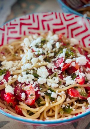 Une photo de Spaghettis à la fête